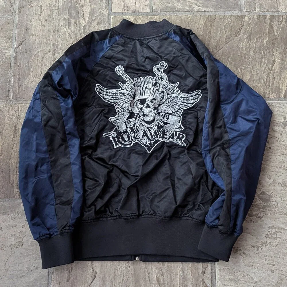 Rocawear Y2K Satin Bomber Jacket (SIZE: M) - Picture 3 of 9